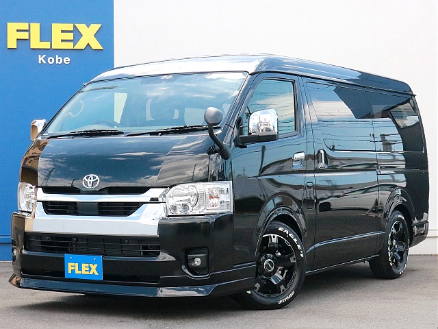 ☆新車☆　10人乗りワゴンGLガソリン4WD標準シート配列が神戸店に入庫しました！　FLEXアイテムを中心にカスタムパーツを多数装着した一台！　全国陸送納車OKです！