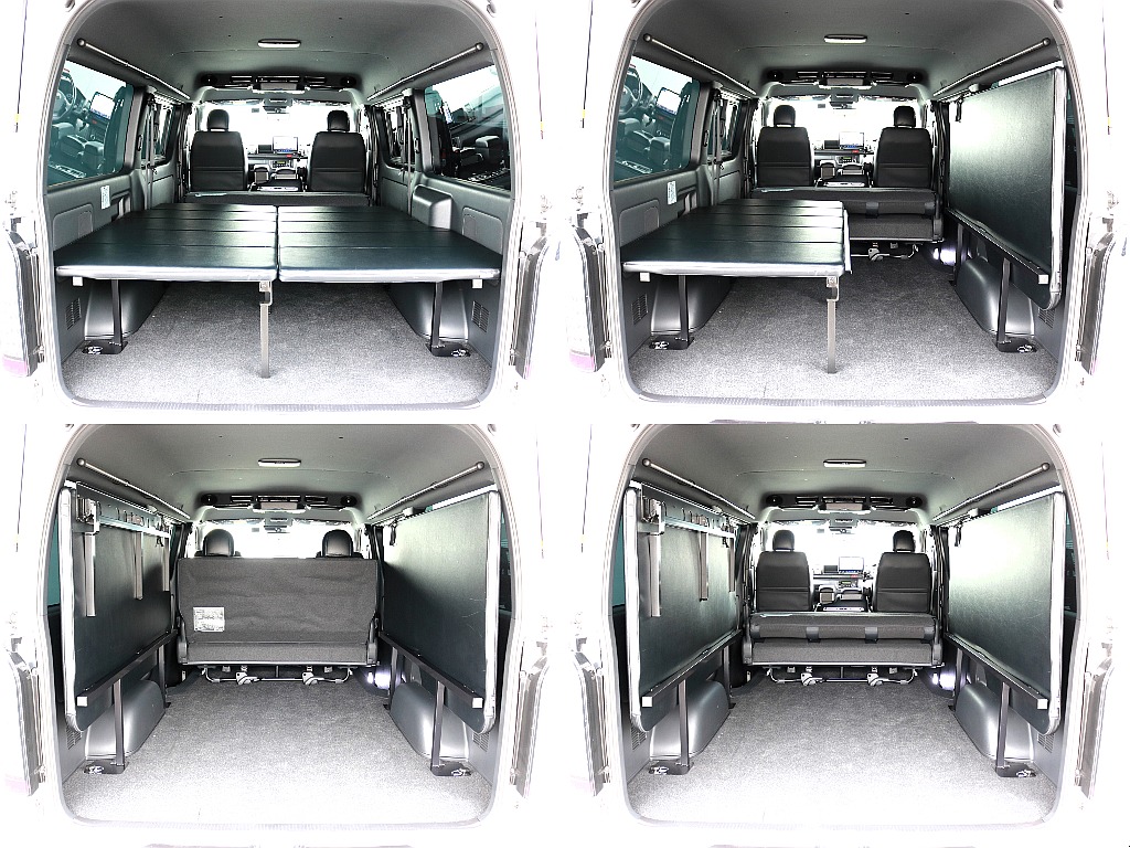 トヨタ ハイエースバン 5D2.8DTスーパーGLダークプライムⅡワイドL 両側自動ドア フリップアップベット 兵庫県の詳細画像 その7