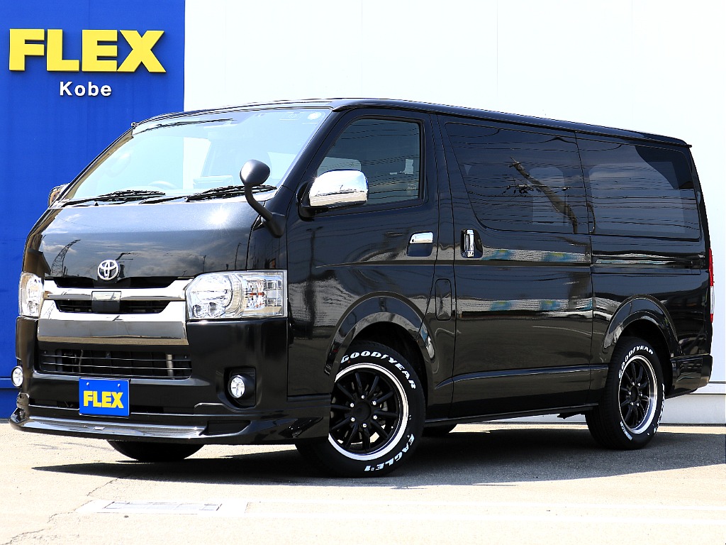 H31年ハイエースVダークプライムⅡディーゼル２WDカスタム車両の入庫