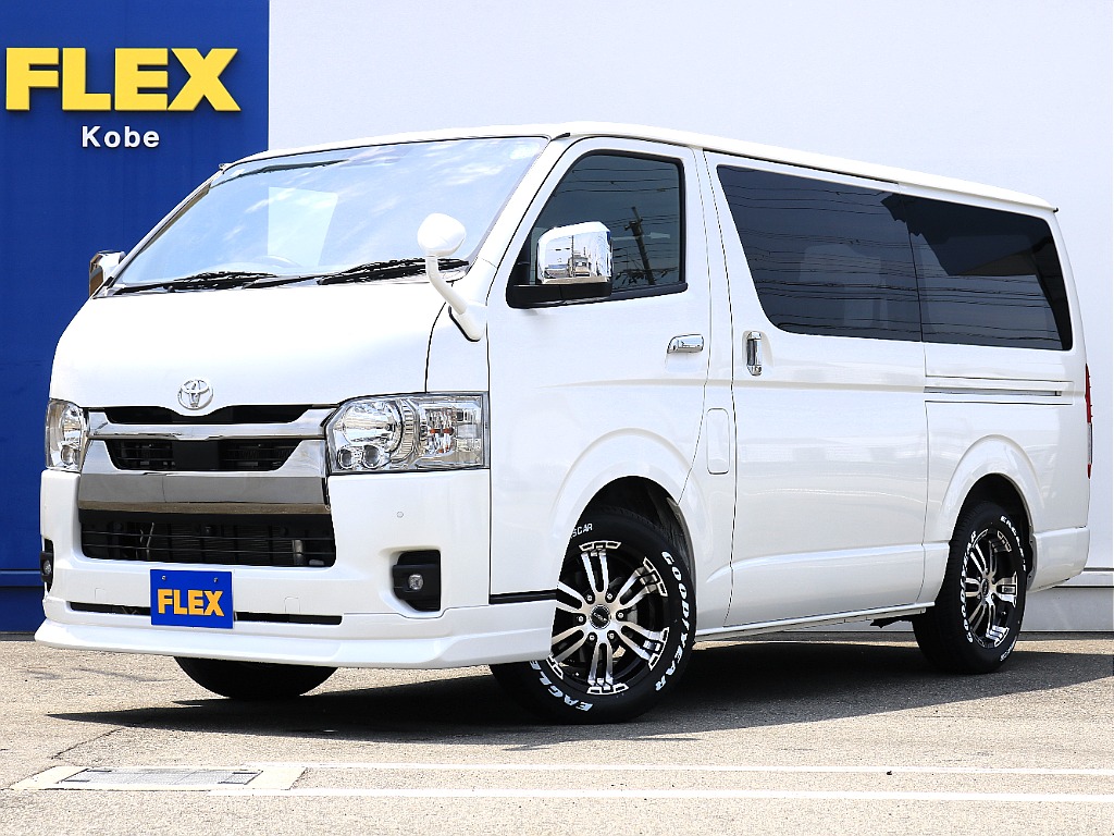 R5年ハイエースVダークプライムⅡディーゼル２WDカスタム車両の入庫
