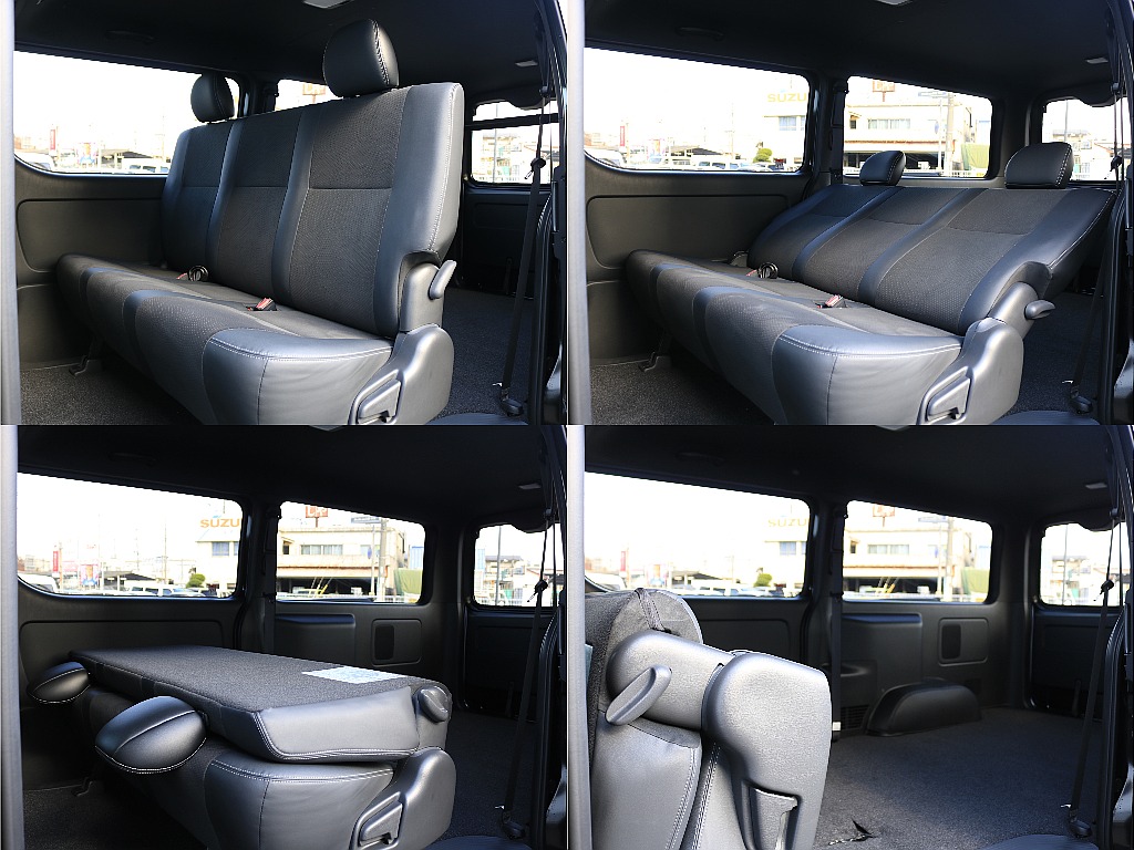 セカンドシートは倒したり可能です