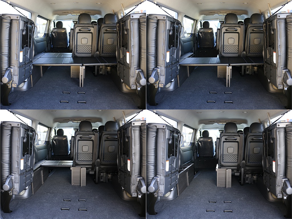 ４列目跳ね上げれば広々ラゲッジスペース