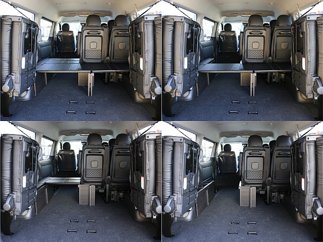 ４列目跳ね上げれば広々ラゲッジスペース