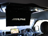 アルパイン製12.8型フリップダウンモニタープラズマクラスター付き