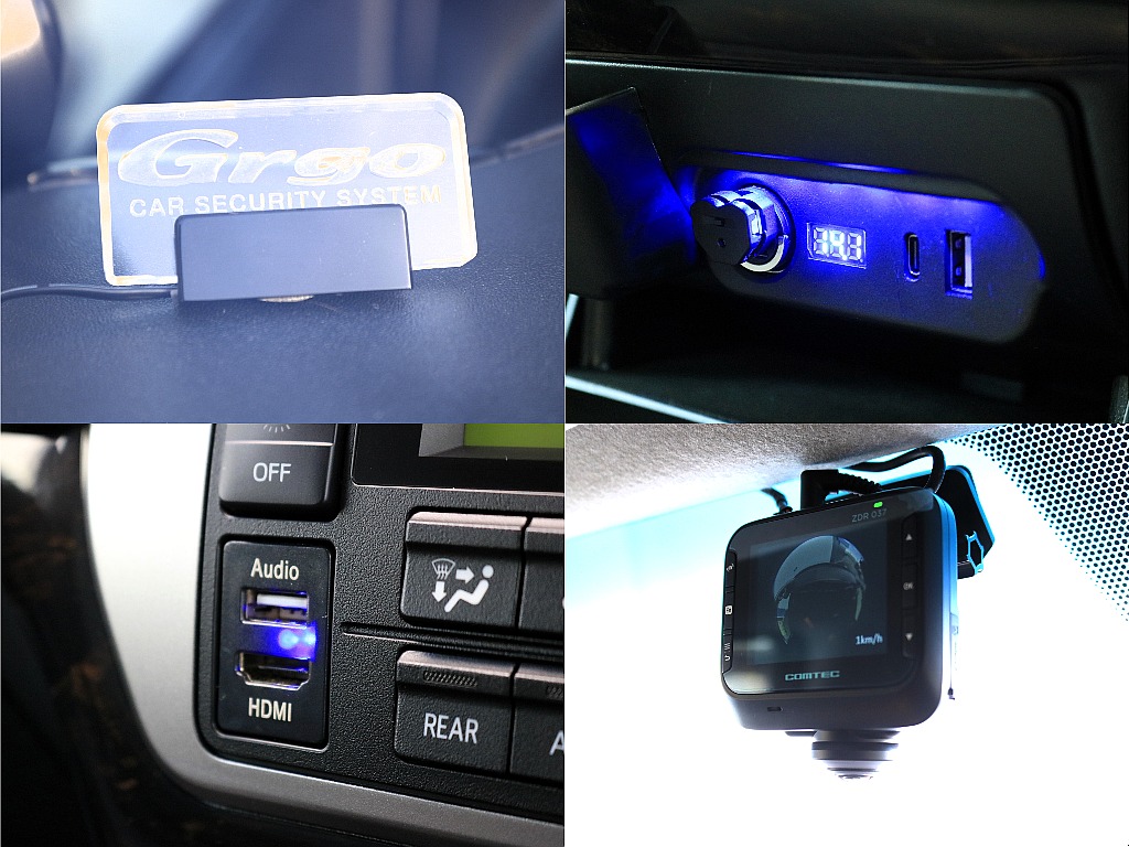 様々な電装品が装着済み