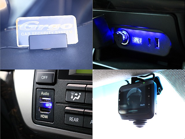 様々な電装品が装着済み