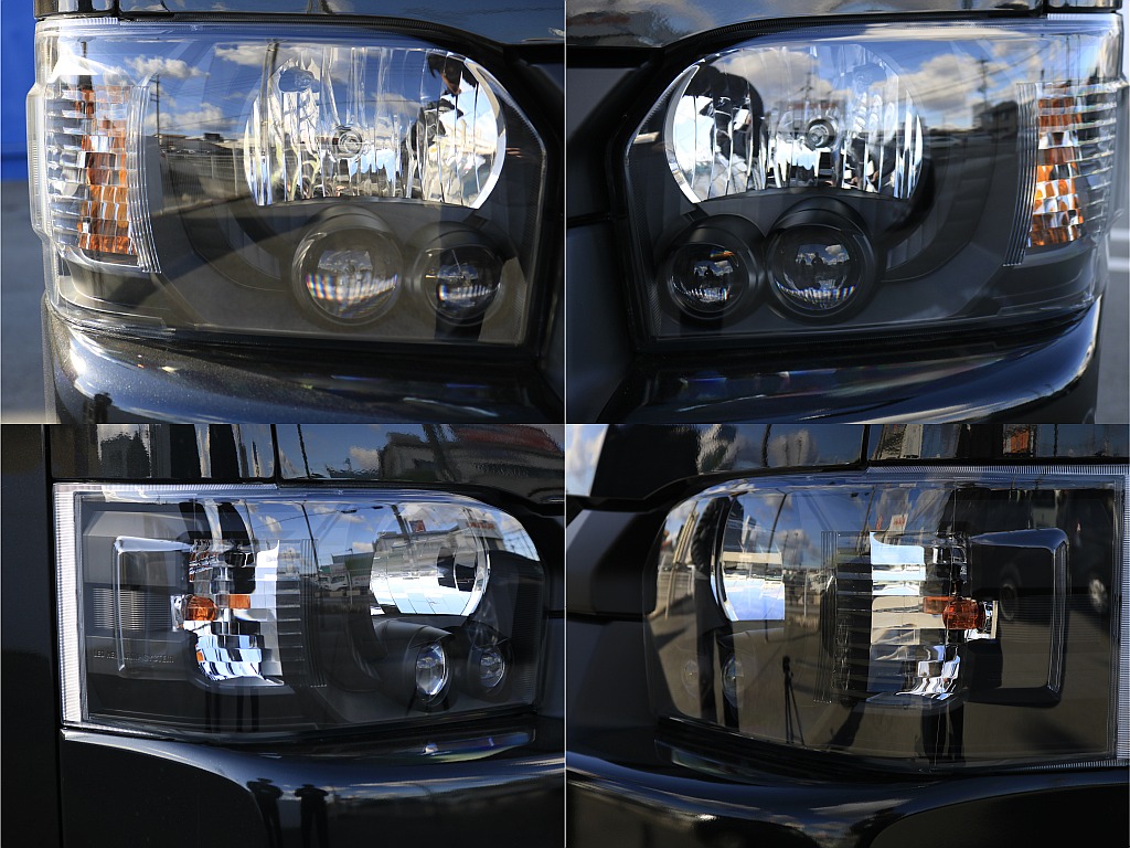 ヘッドライトインナーブラック塗装