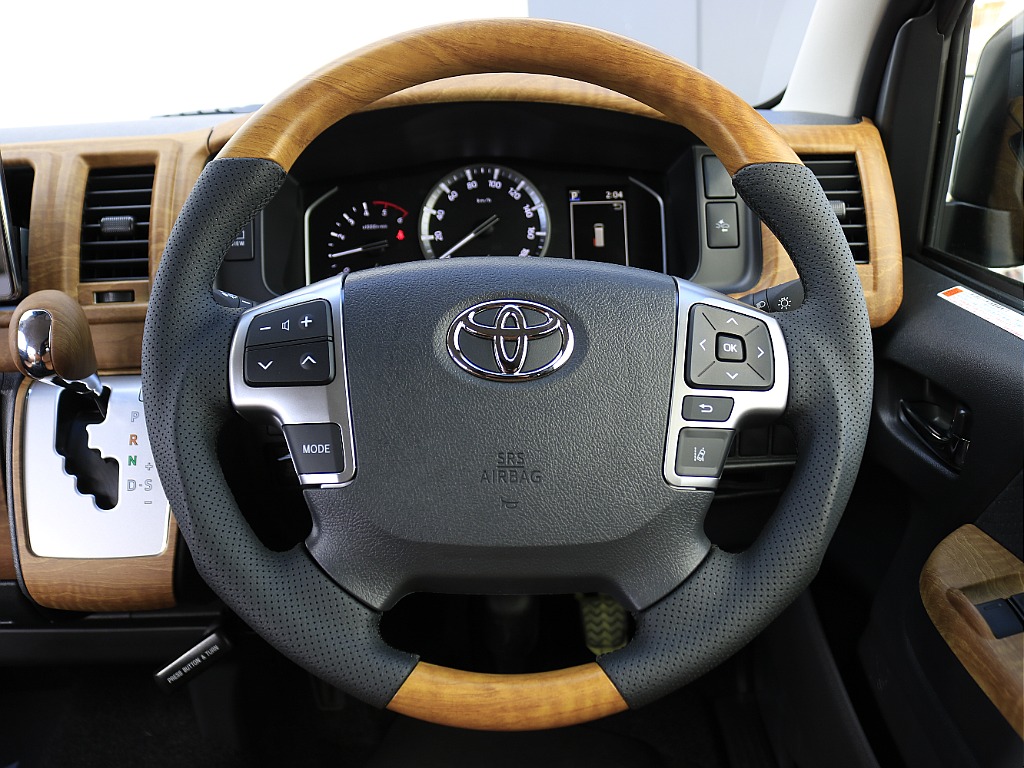 オリジナル茶木目ウッドコンビハンドル