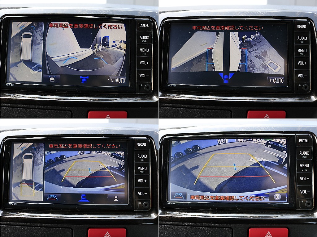 純正ナビにはパノラミックビューモニター付き