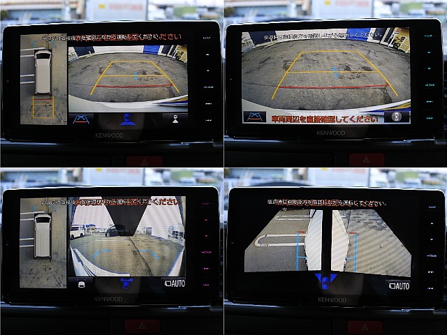 ケンウッド製9インチナビにはパノラミックビューモニター付き
