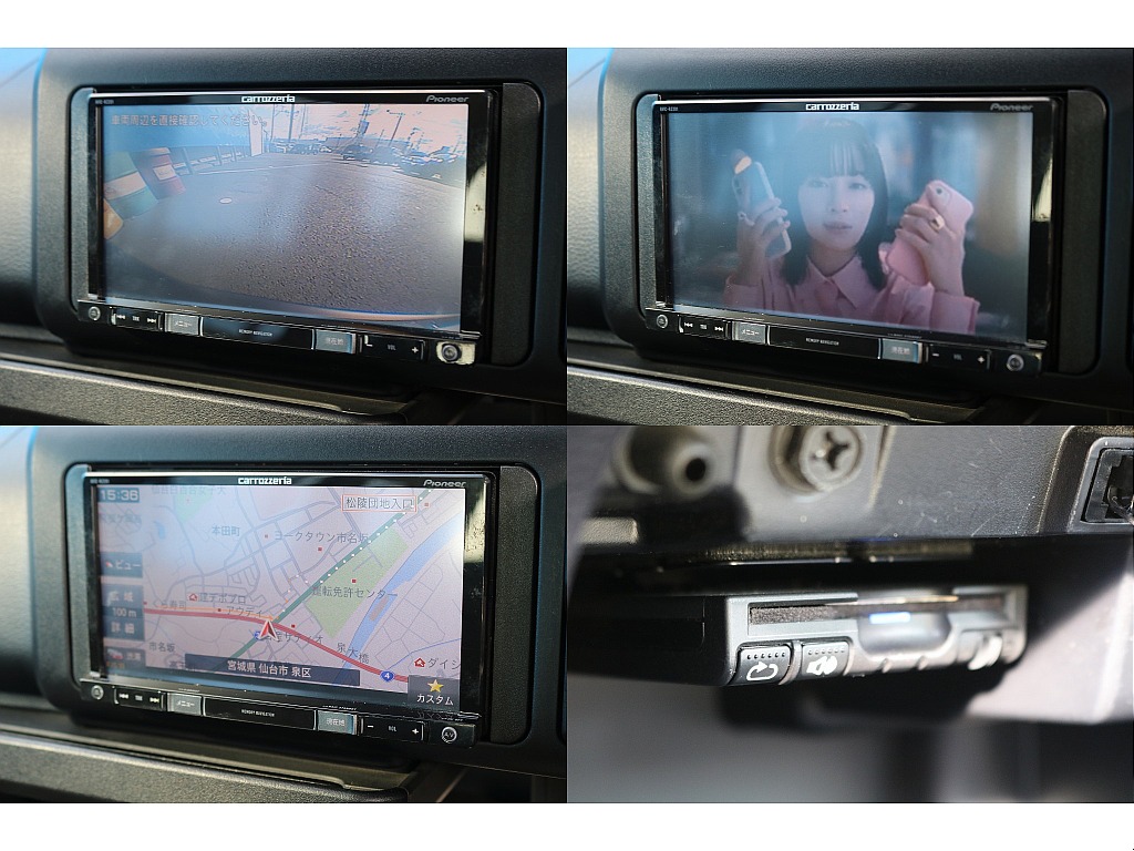 カロッツェリアSDナビが装着済みです！SDカードに音楽が録音できますので、車内でお好みの音楽を聴きながら快適なドライブが可能です♪また、バックカメラも付いておりますので、運転が苦手の方でも安心ですね♪