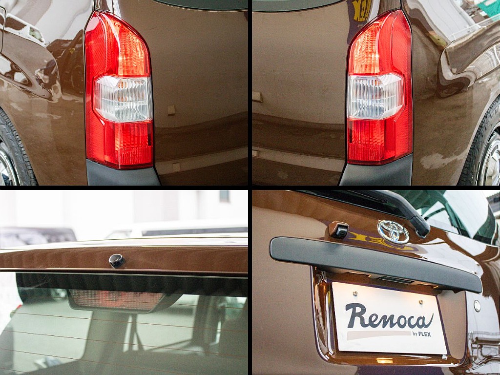 ブラウンのボディに純正のテールランプがいい味出してます！