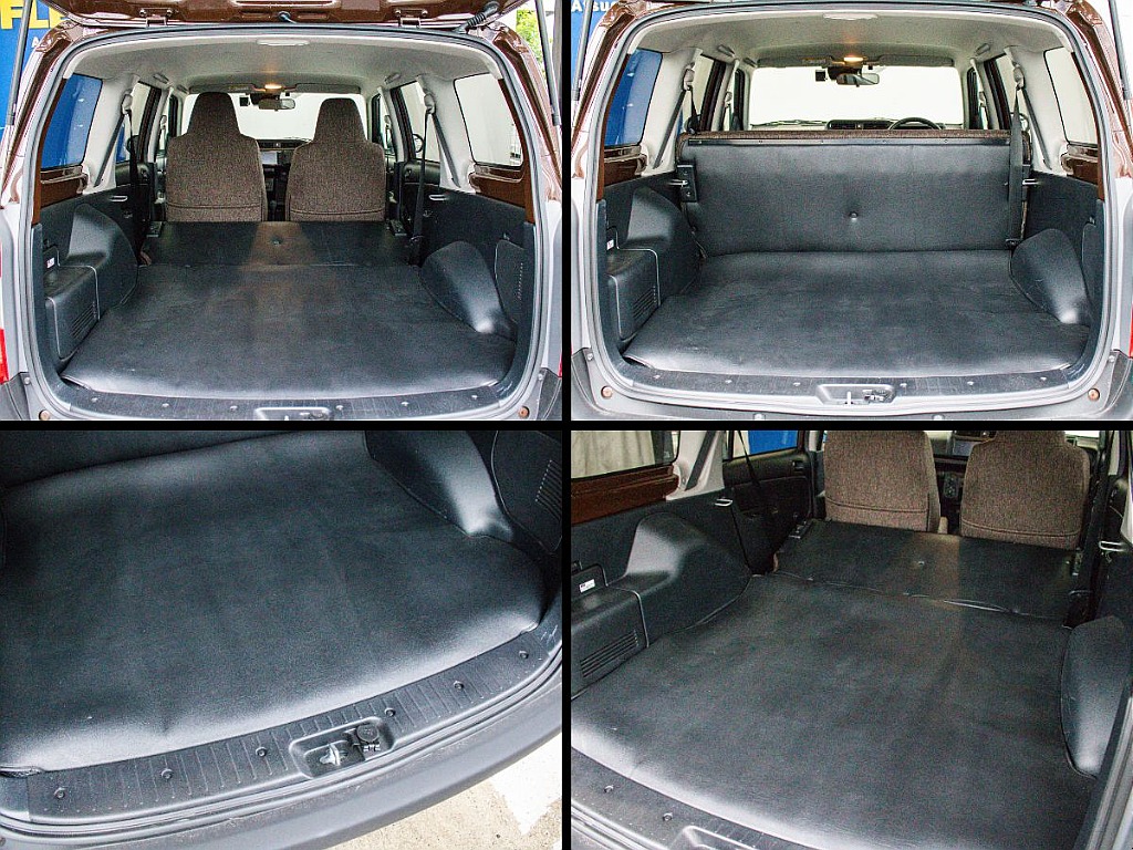 2列目シートを倒すと広い荷室空間を確保できます！