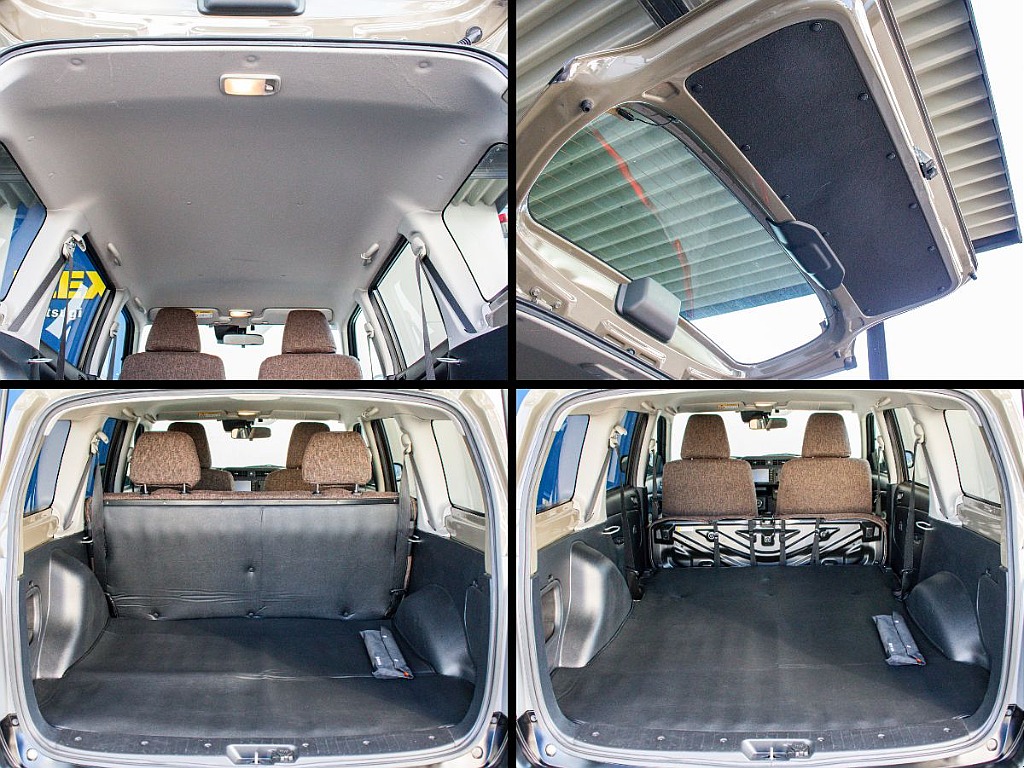 荷室空間も2列目を倒すことによってより広い空間を確保することができます！