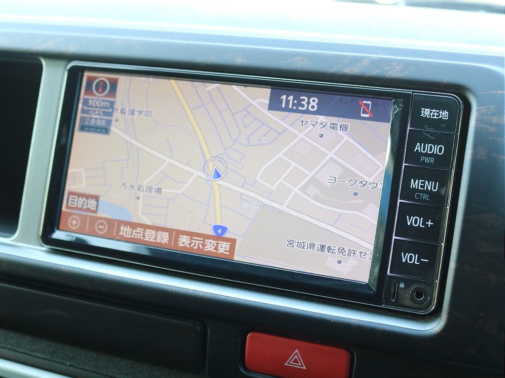 ナビはTOYOTA純正7インチナビが装着済みです！