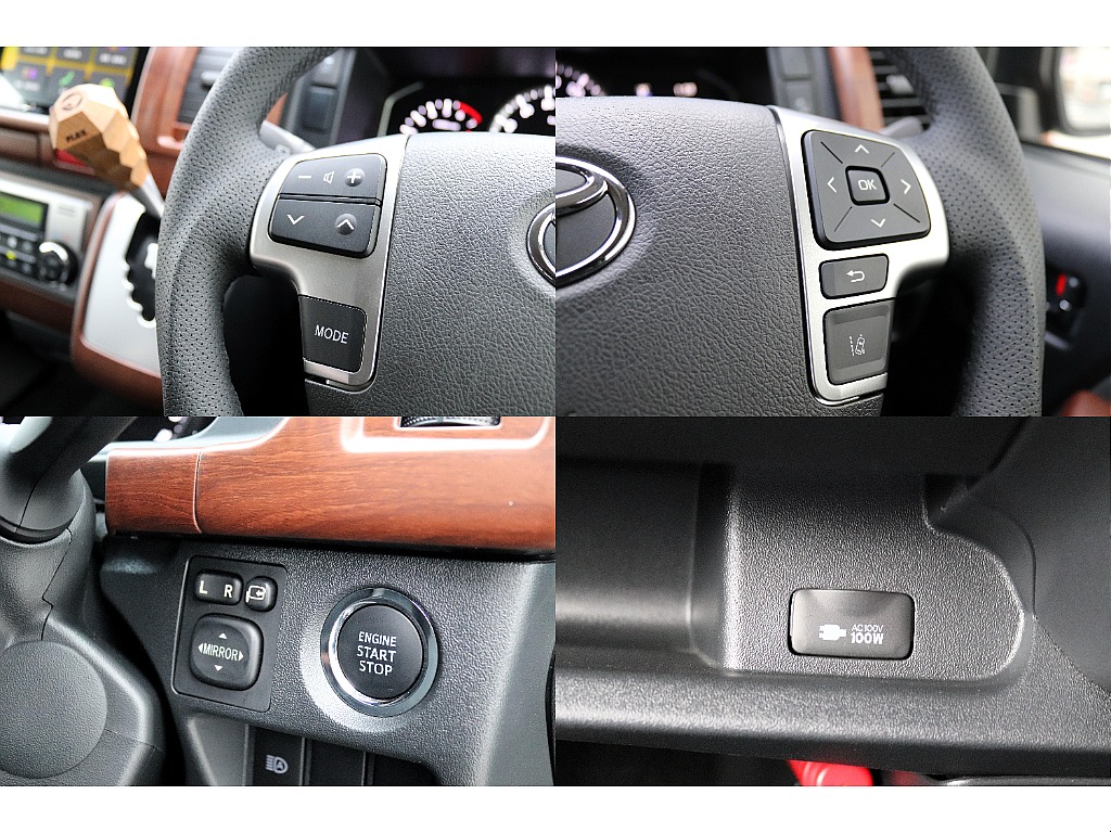 ステアリングスイッチ・プッシュスタート・ＡＣ１００Ｖコンセント♪