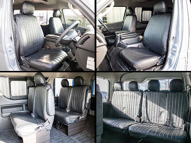 クラシックシートカバーのブラックを装備しております！内装もこだわった一台！