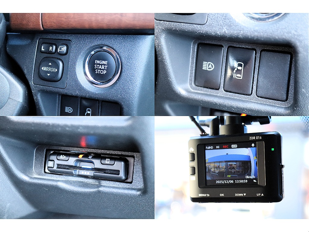 プッシュスタートやETC、ドライバーレコーダーなど嬉しい装備が盛りだくさん♪