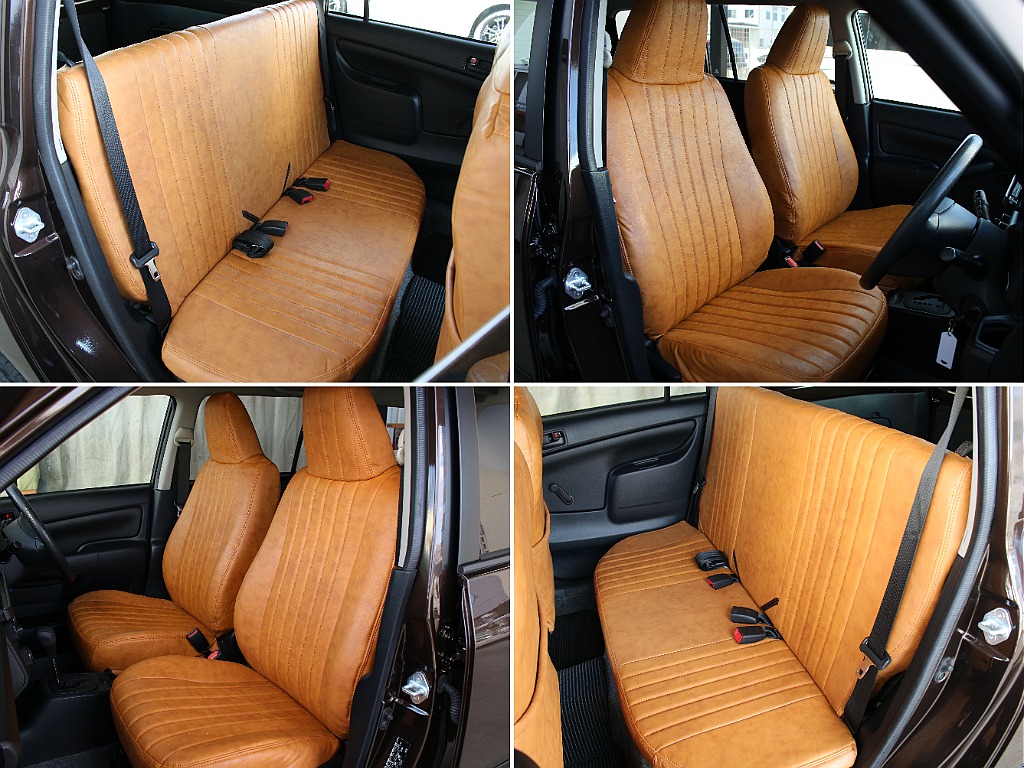 全席キャメルのシートカバーを装備しております！