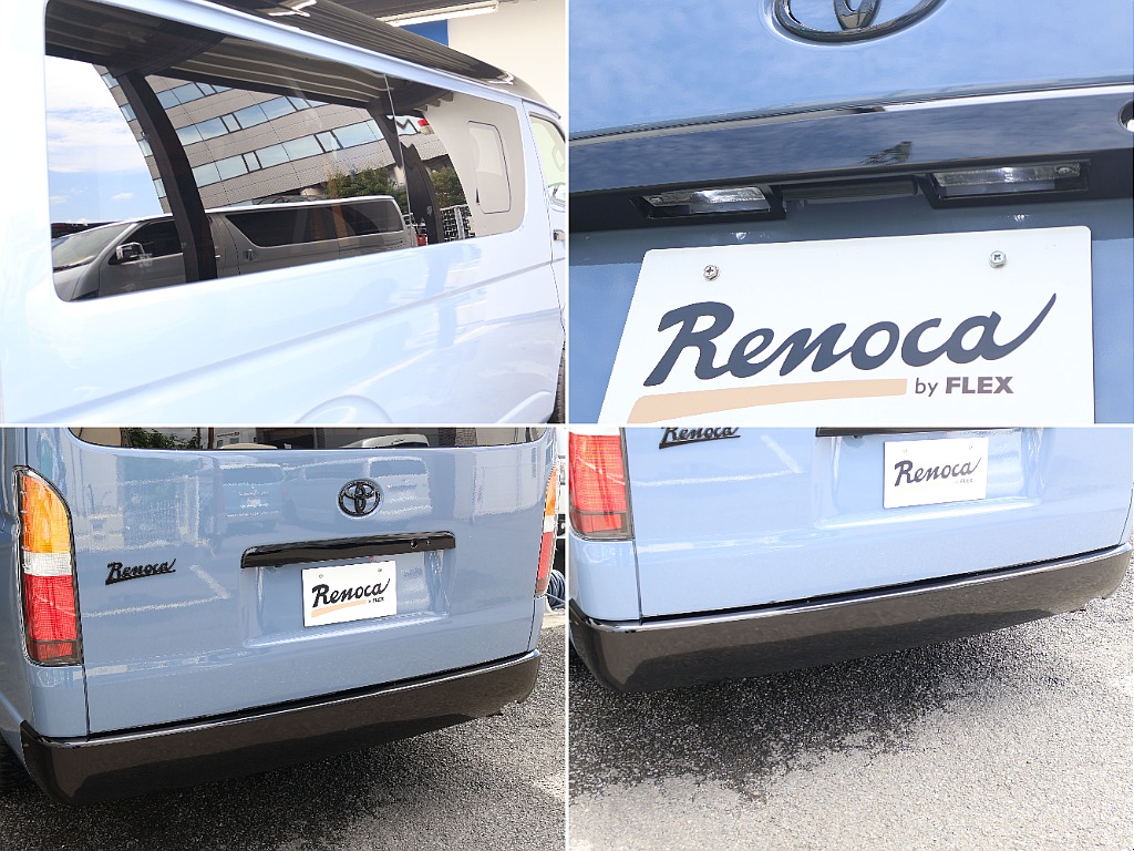 Renocaエンブレムなどもブラックで塗装されてます！
