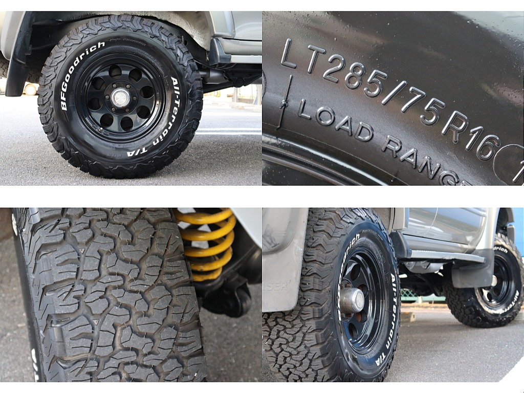 足元にはジムライン16インチAWにBF２８５ATタイヤをセット！