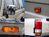 クリスタルレンズにメッキミラーカバーをセット！テールは３色LEDタイプになります！