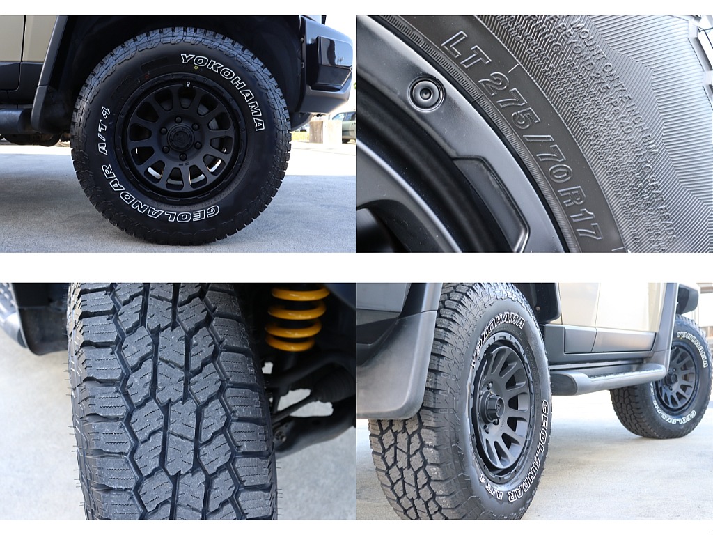 足元には新品デルタフォース17インチAWにジオランダーATタイヤをセット致しました！