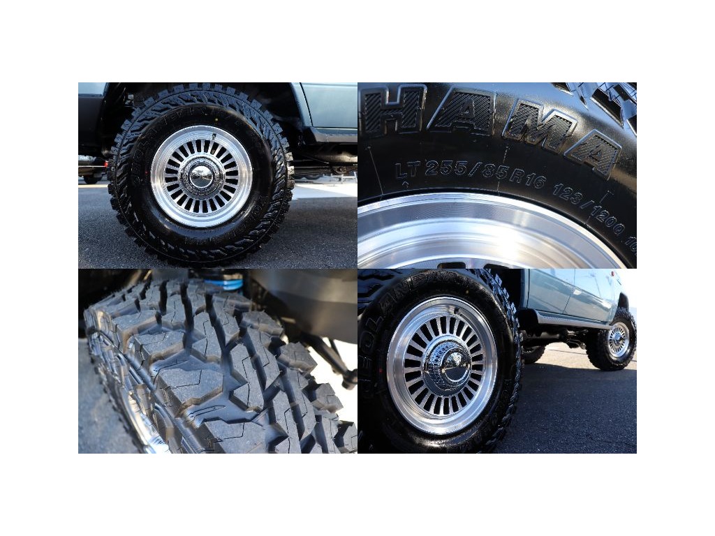 足元にはDEANカリフォルニア16インチAWにジオランダー255MTタイヤをセット！