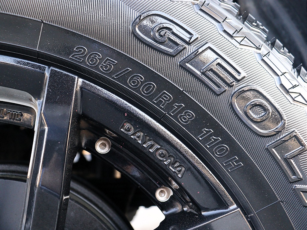 新品ジオランダー265ATタイヤをセット！