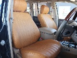 運転席シート！クラシックレザー調シートカバーセット済み！