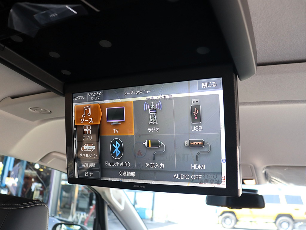 ALPINE12.8インチフリップダウンモニター