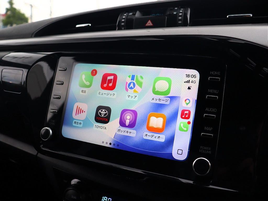 有線接続で、AppleCarPlay対応！