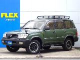 トヨタ ランドクルーザー100 4.7VX 4WD VX リミテッド アーミーグリーン 各部ブラック 岡山県