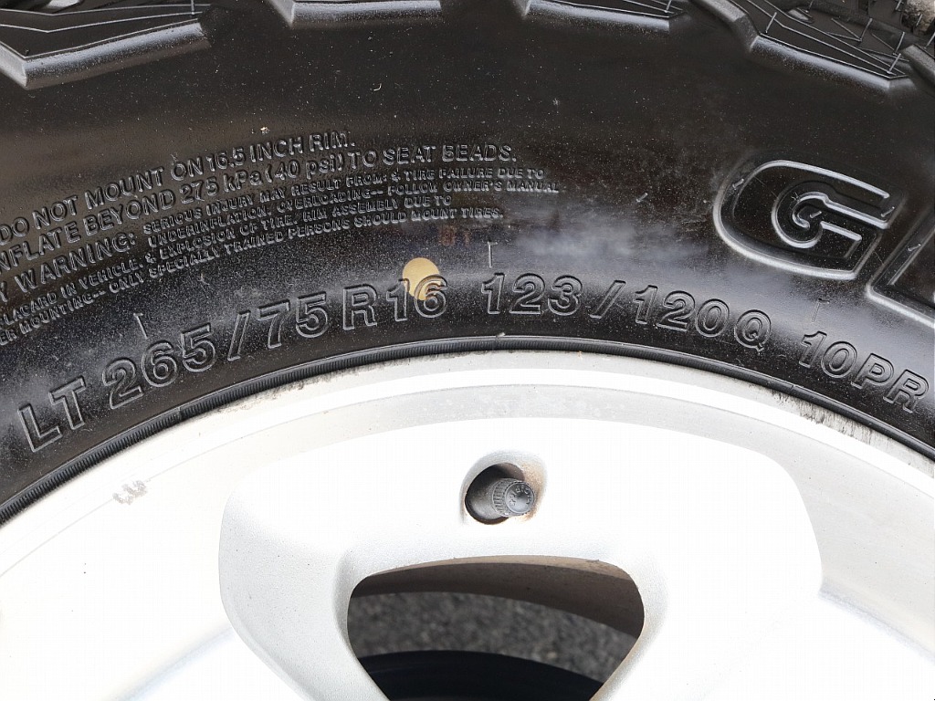 タイヤは新品ジオランダーX-AT（265/75/16）
