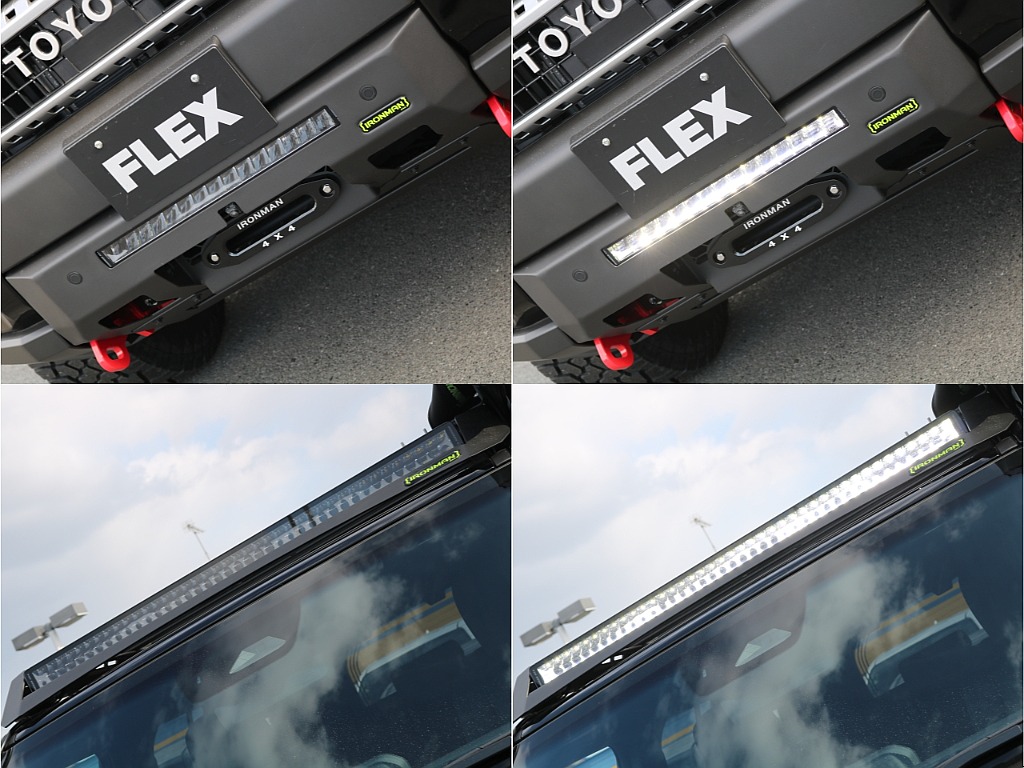 IRONMANのフロントライトは作業灯として使用出来ます！ ※走行中は点灯不可となります！