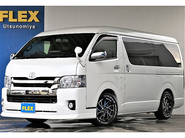 【FU-W】ハイエースバン2.8ダークプライムⅡ特別仕様車　シートスライドレール付き　用途に合わせて使える多才ベッドキット