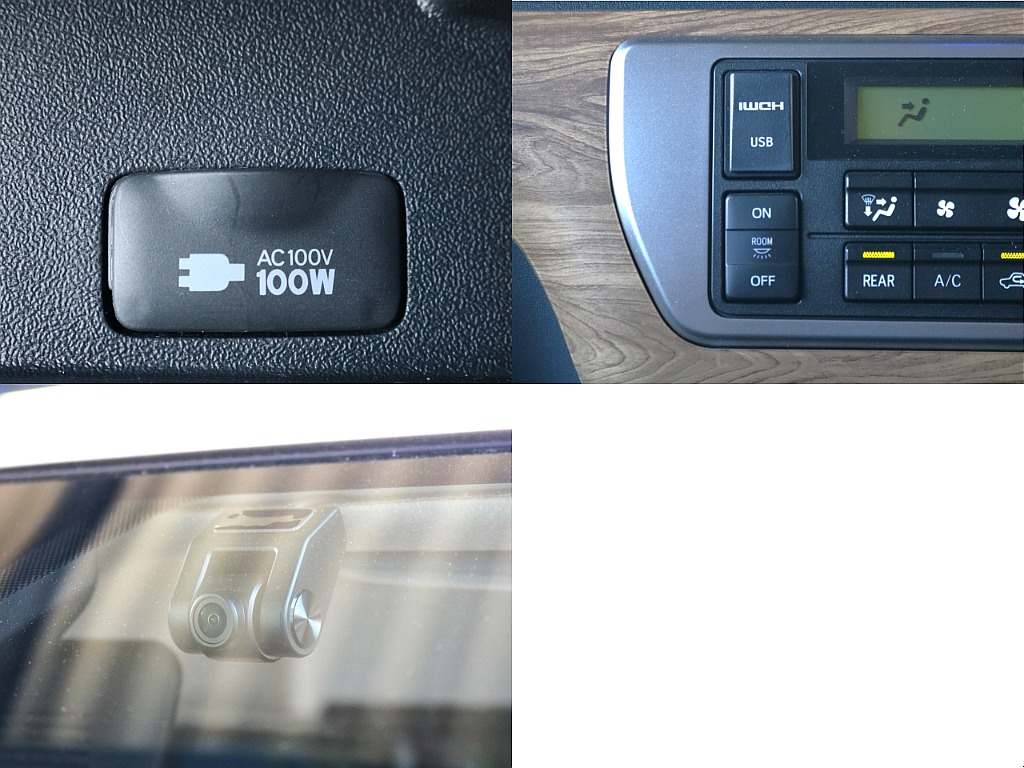 １００Ｖ電源・HDMI･USBポート・ドライブレコーダー