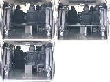 4列目跳ね上げ可能※荷物スペースも確保