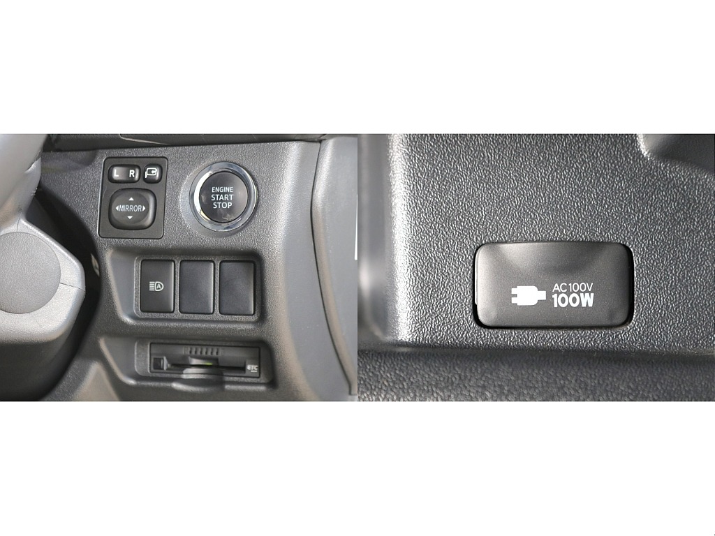 プッシュ式スタート・オートハイビームスイッチ・ビルトインＥＴＣ・１００Ｖ電源
