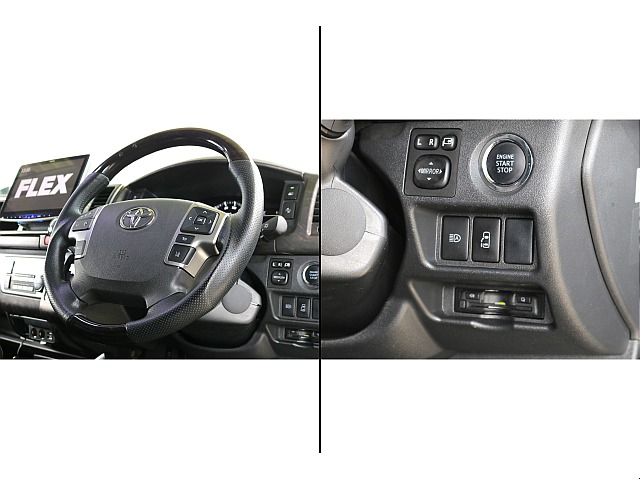 ステアリングスイッチ・プッシュ式スタート・オートハイビームスイッチ・パワースライドドアスイッチ・ビルトインETC