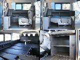 セカンドシートを倒せば、車中泊にもピッタリなフルフラットベッドに!収納スペースも確保!