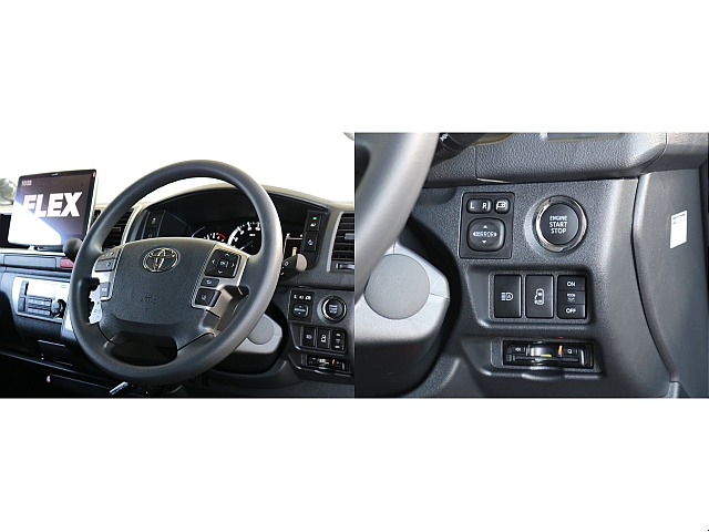 プッシュ式スタート・オートハイビームスイッチ・パワースライドドアスイッチ・ルームランプスイッチ・ビルトインETC