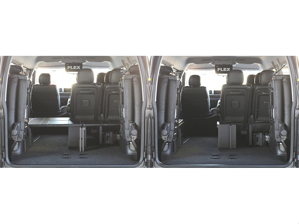 ４列目跳ね上げ可能！様々なシートアレンジが可能！