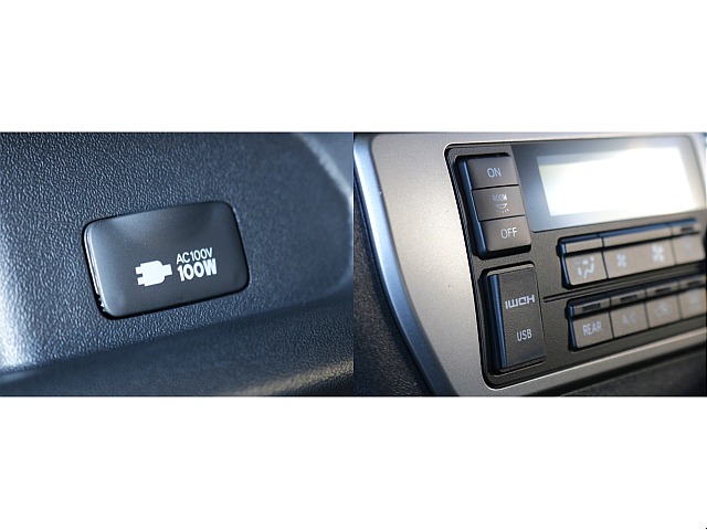 100V電源・ルームランプスイッチ・USB・HDMIポート