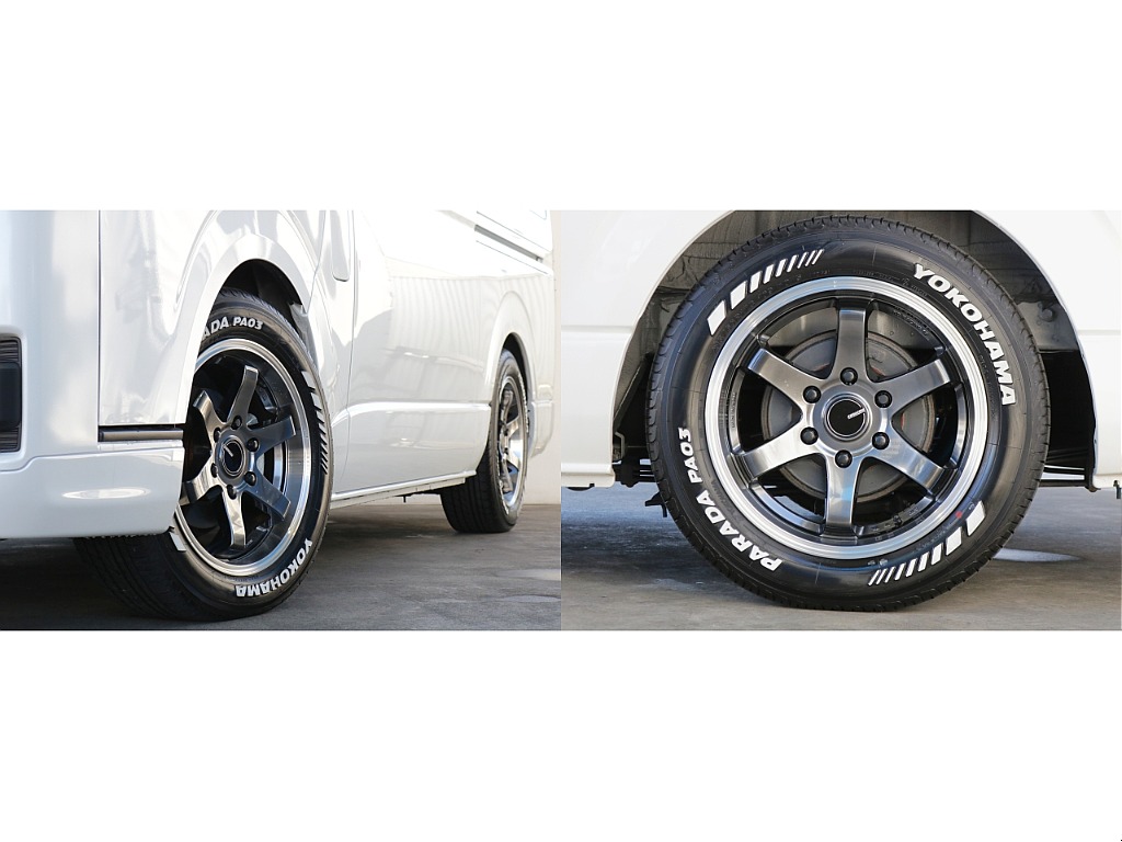 ローダウン・KBレーシング17インチアルミホイール・ヨコハマPA03タイヤ