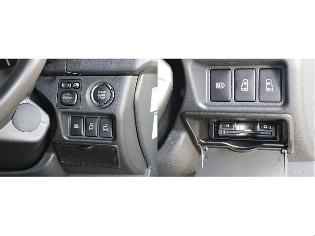 プッシュ式スタート・オートハイビームスイッチ・両側パワースライドドアスイッチ・ビルトインETC