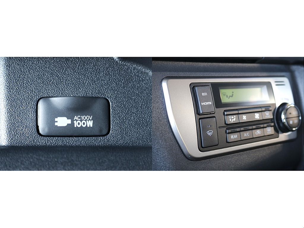 100V電源・HDMI・USBポート