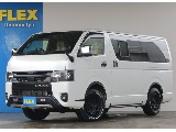 トヨタ&nbsp;ハイエースバン&nbsp;5D2.8DTスーパーGLダークプライムⅡL 4WD&nbsp;内装ブラウンカスタム車両！&nbsp;栃木県