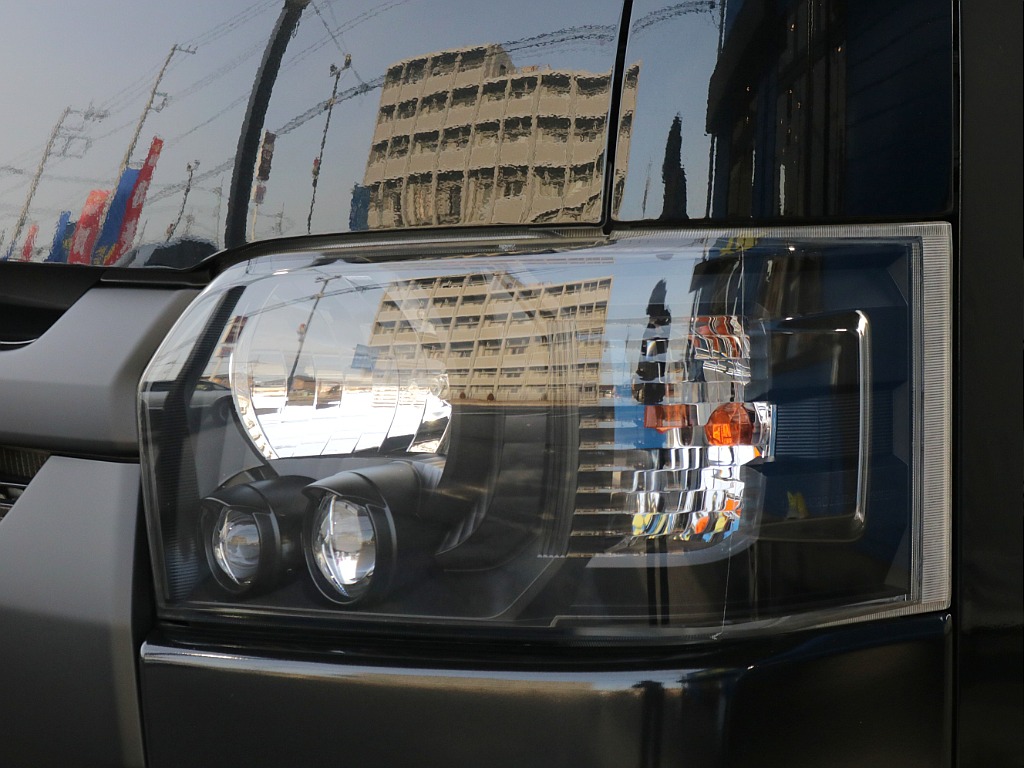 ヘッドライトインナーブラック塗装