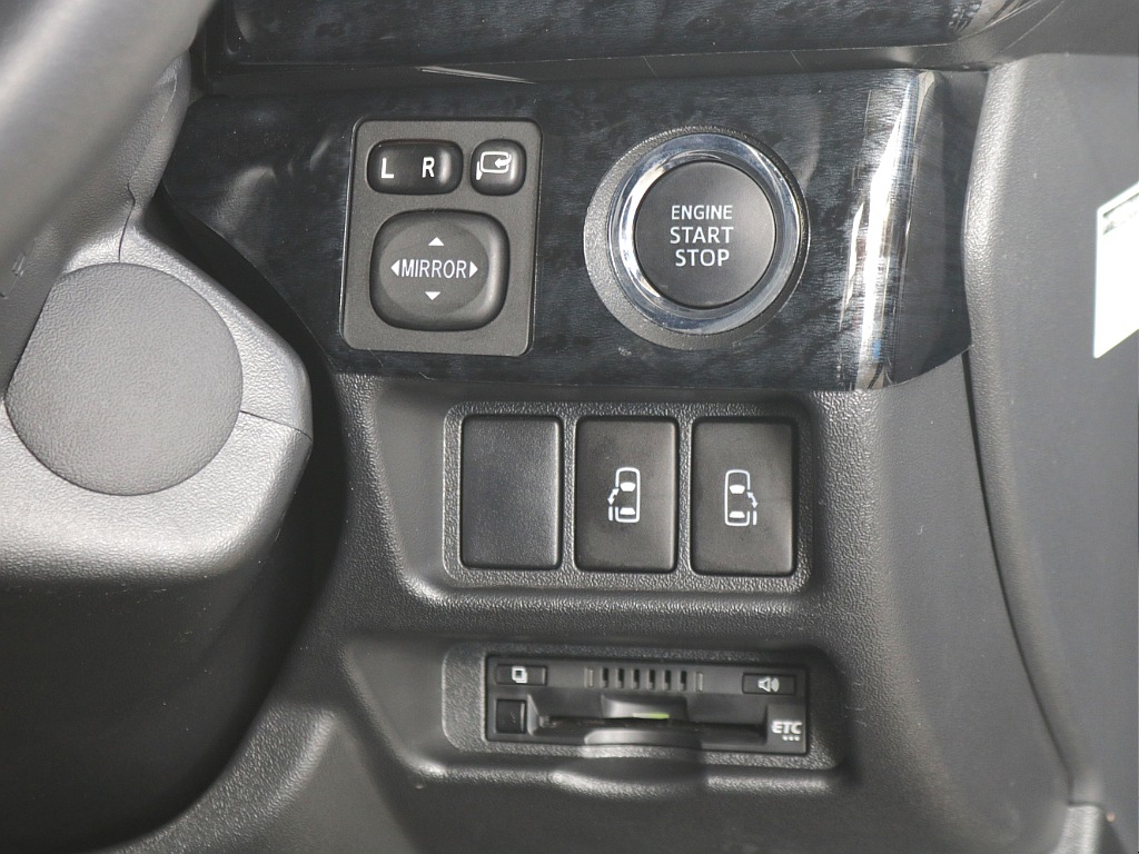 プッシュ式スタート・パワースライドドアスイッチ・ビルトインETC